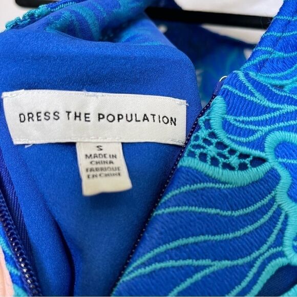 DRESS the Population Embroidered Floral Dress S - Picture 4 of 4